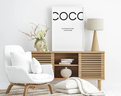 Affiche Coco - Affiche de mode FLTMfrance