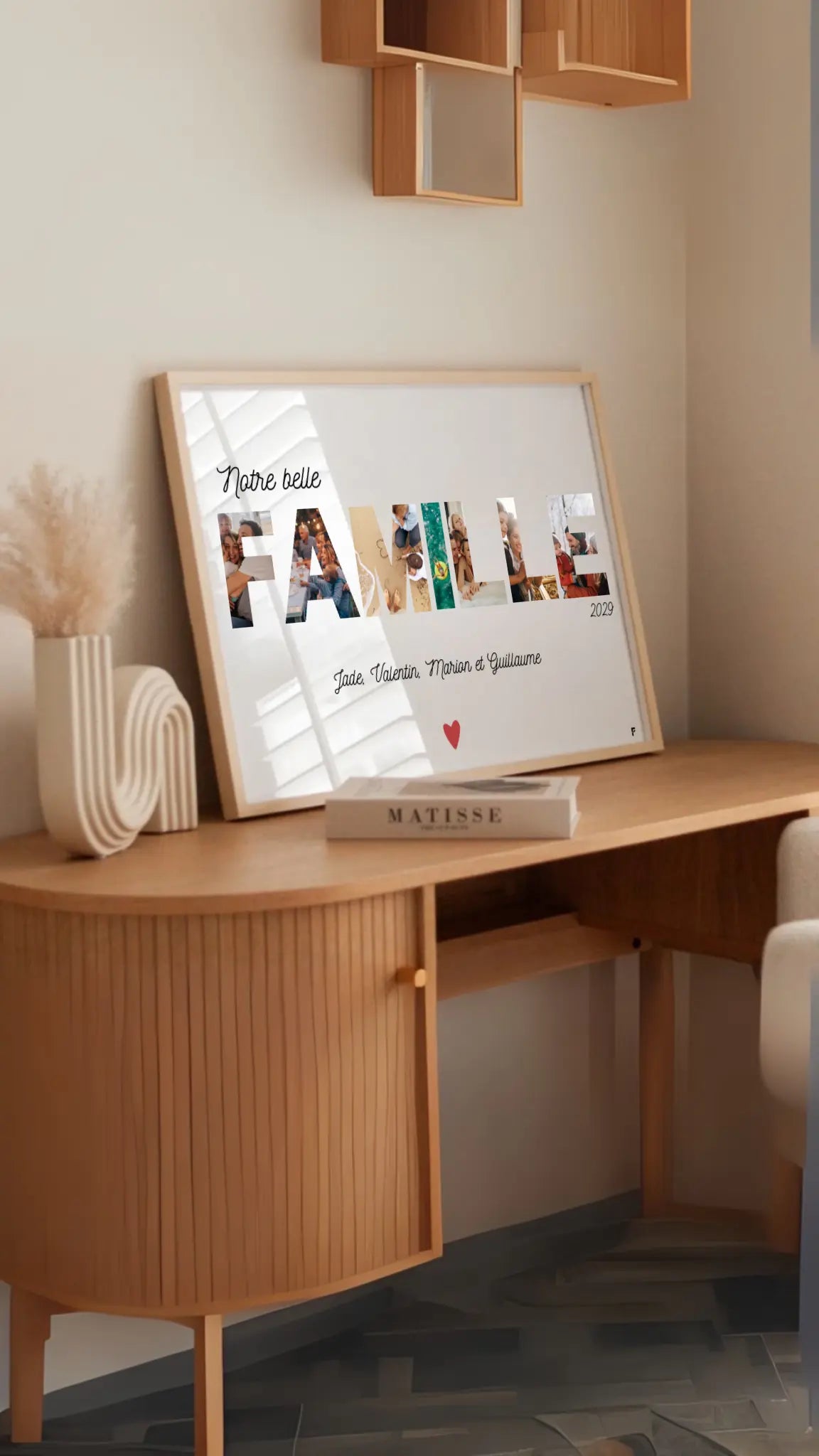 Affiche FAMILLE personnalisée avec photos FLTM