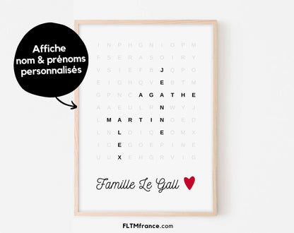 Affiche Famille personnalisée FLTMfrance