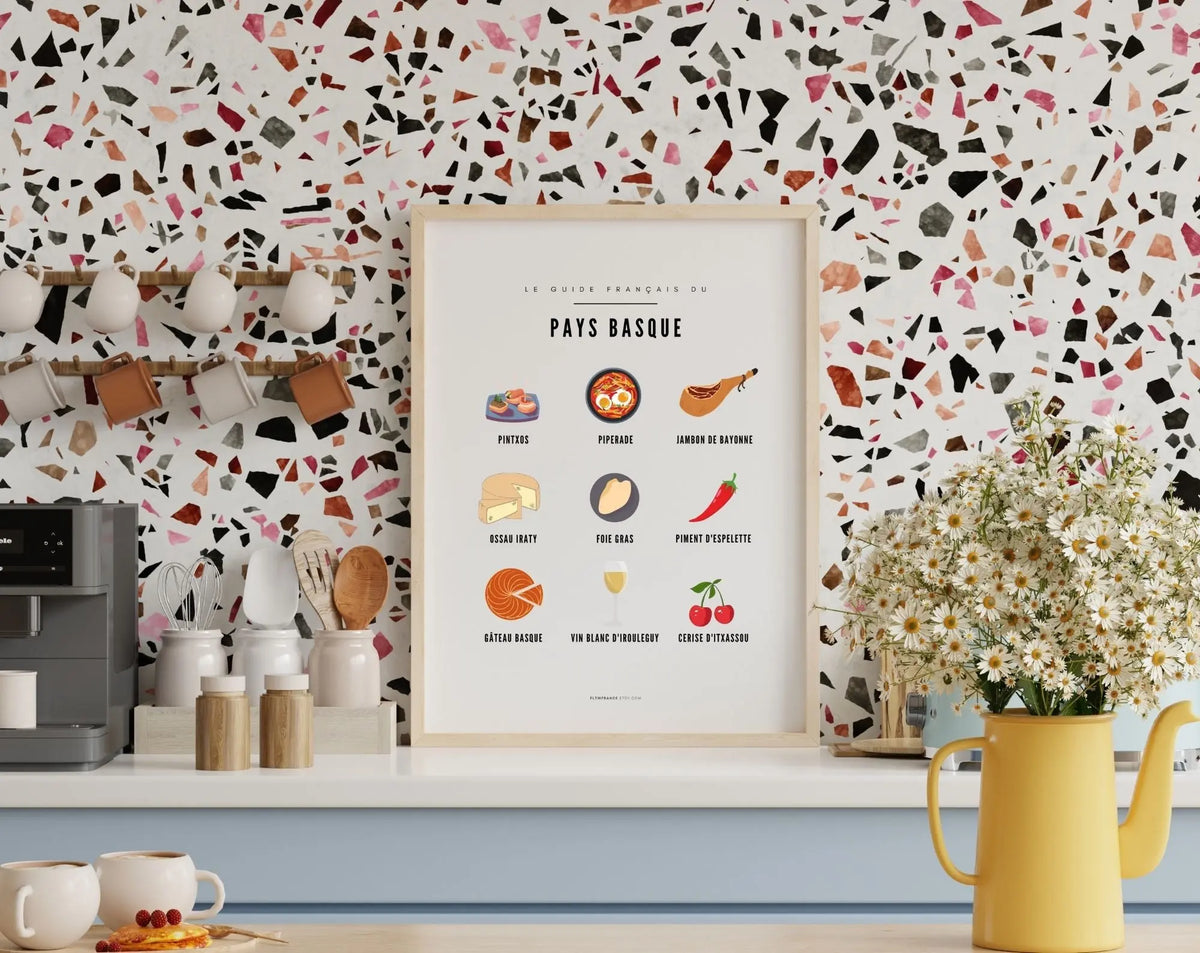 Affiche Guide Pays Basque Guide culinaire des spécialités basquaises – FLTM