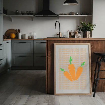 Affiche Les carottes sont cuites - Expression culinaire Française FLTMfrance
