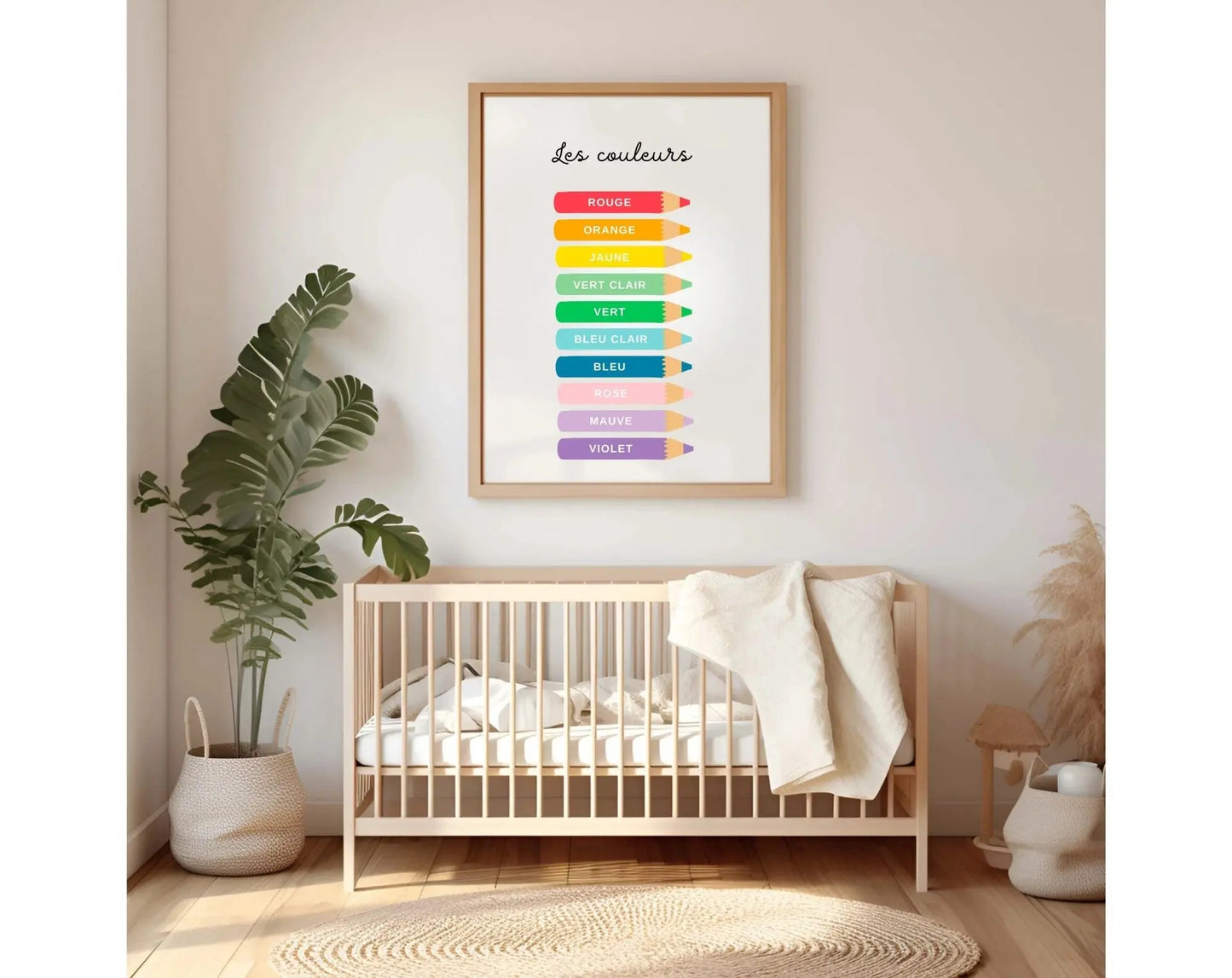 Affiche Les couleurs - Poster éducatif Montessori FLTMfrance