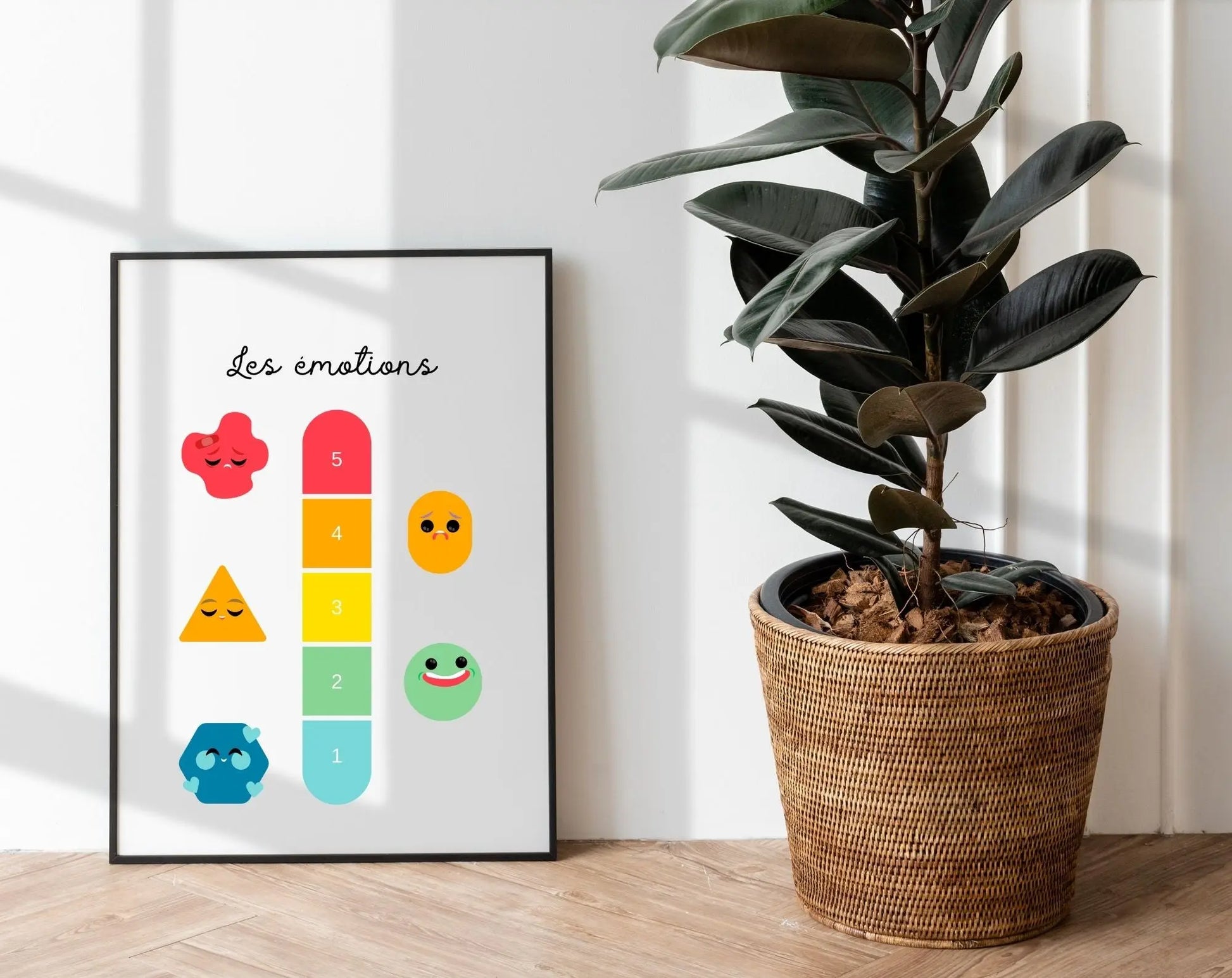 Affiche Les émotions - Poster éducatif Montessori FLTMfrance