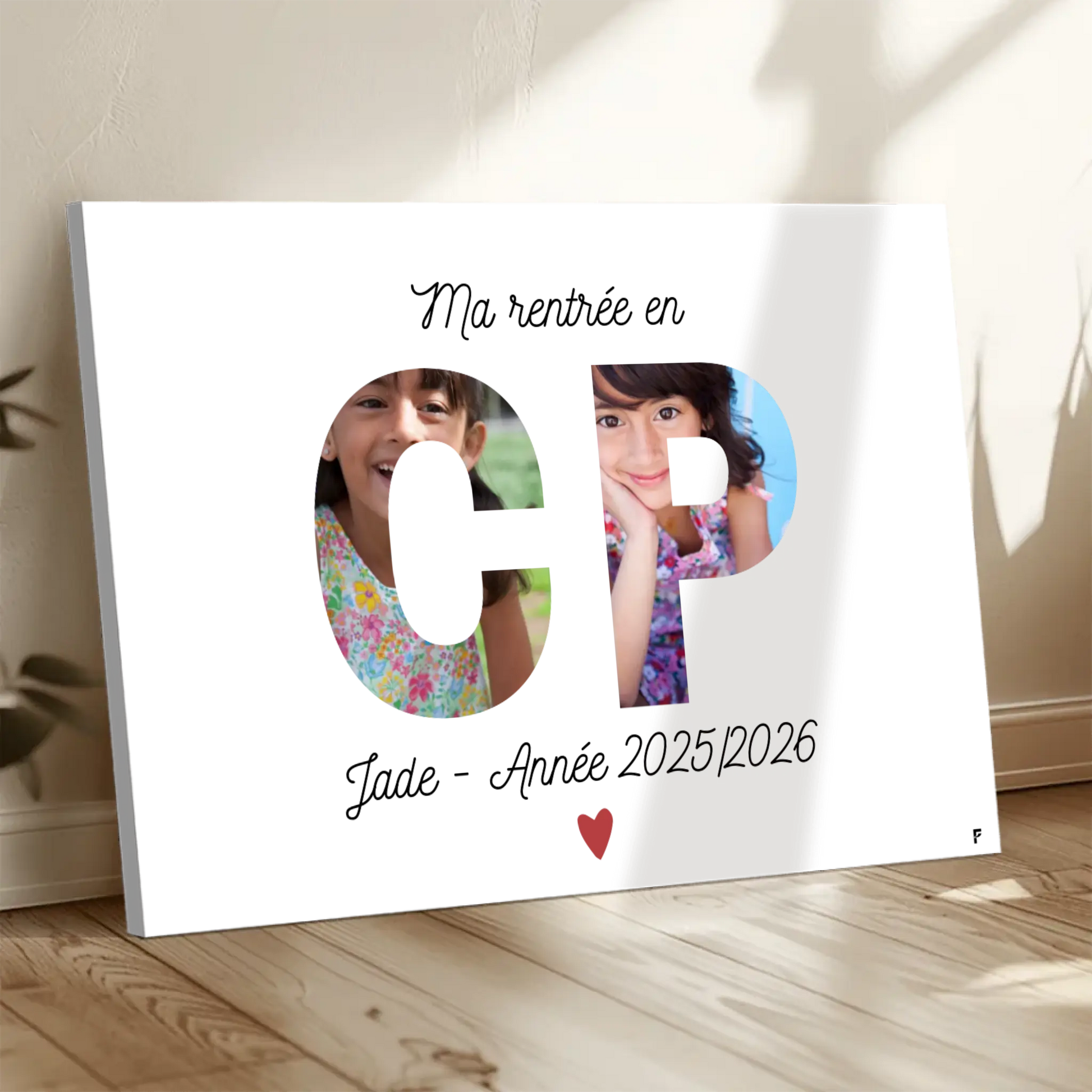 Affiche Ma rentrée en CP personnalisée FLTM