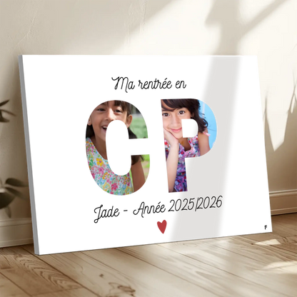 Affiche Ma rentrée en CP personnalisée FLTM