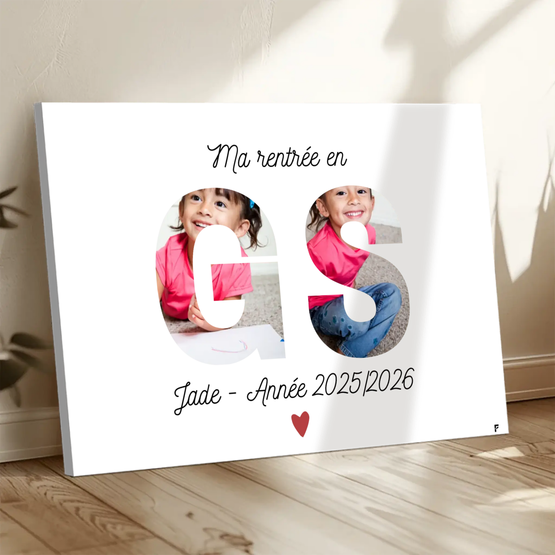 Affiche Ma rentrée en Grande Section personnalisée FLTM