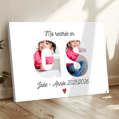 Affiche Ma rentrée en Grande Section personnalisée FLTM