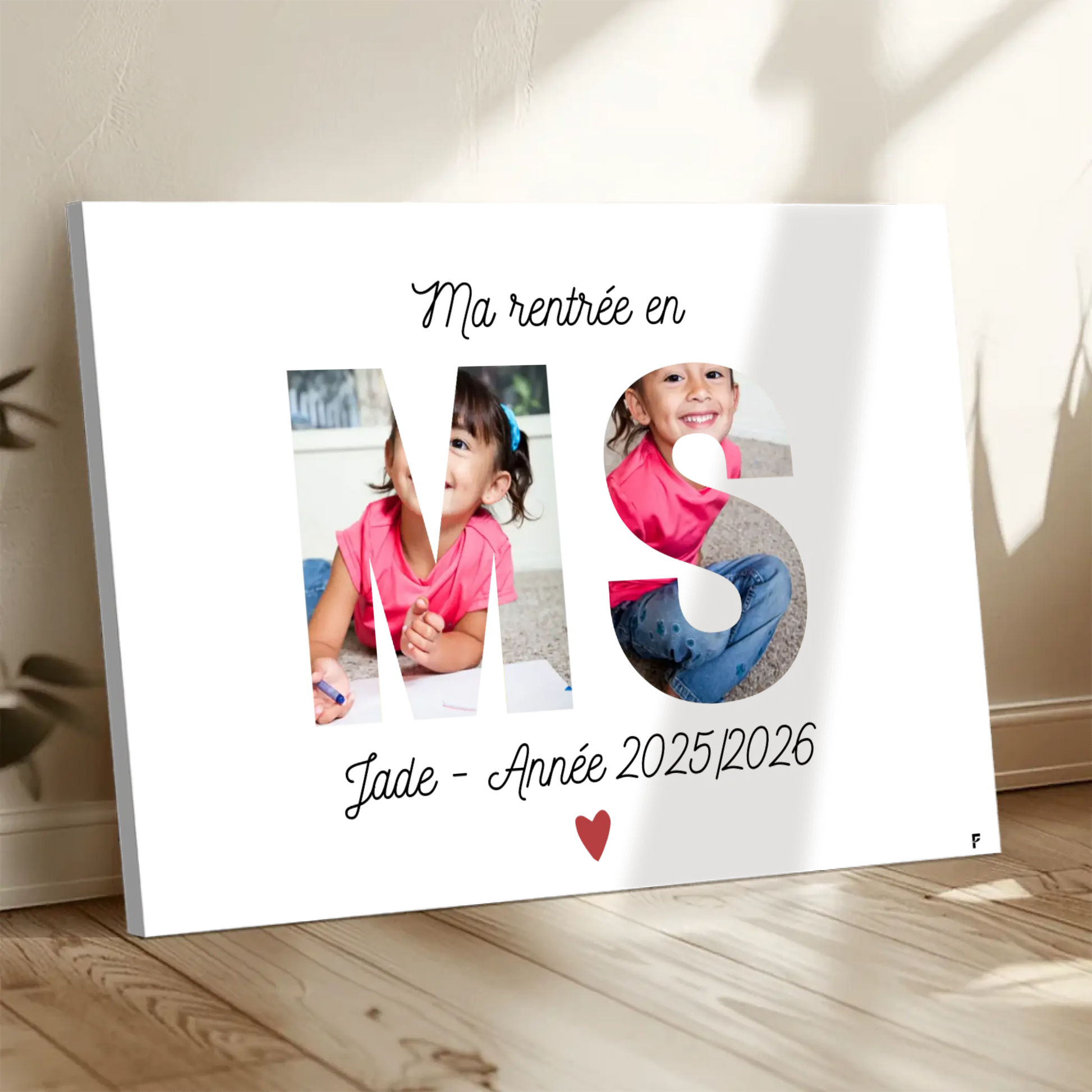 Affiche Ma rentrée en Moyenne Section personnalisée FLTM