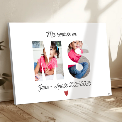 Affiche Ma rentrée en Moyenne Section personnalisée FLTM