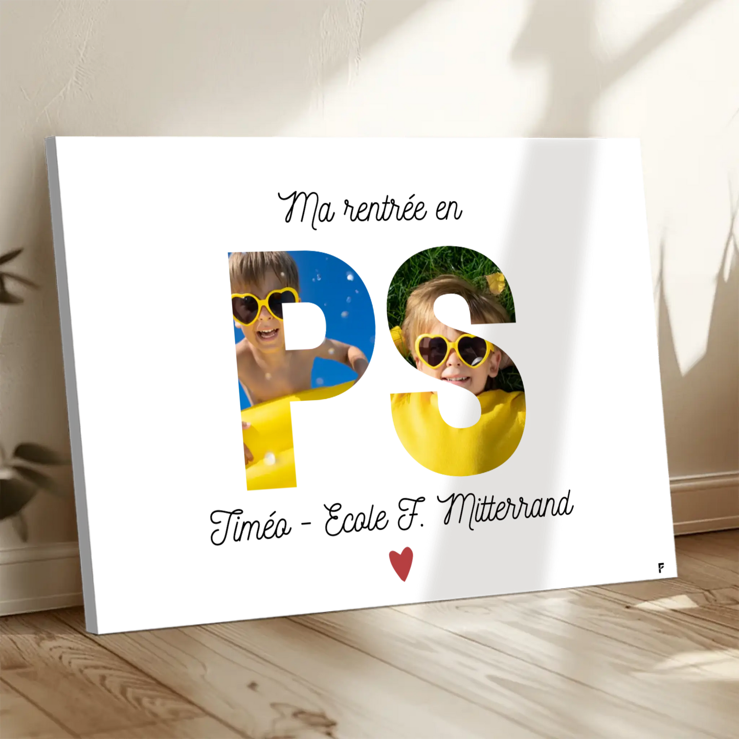 Affiche Ma rentrée en Petite Section personnalisée FLTM