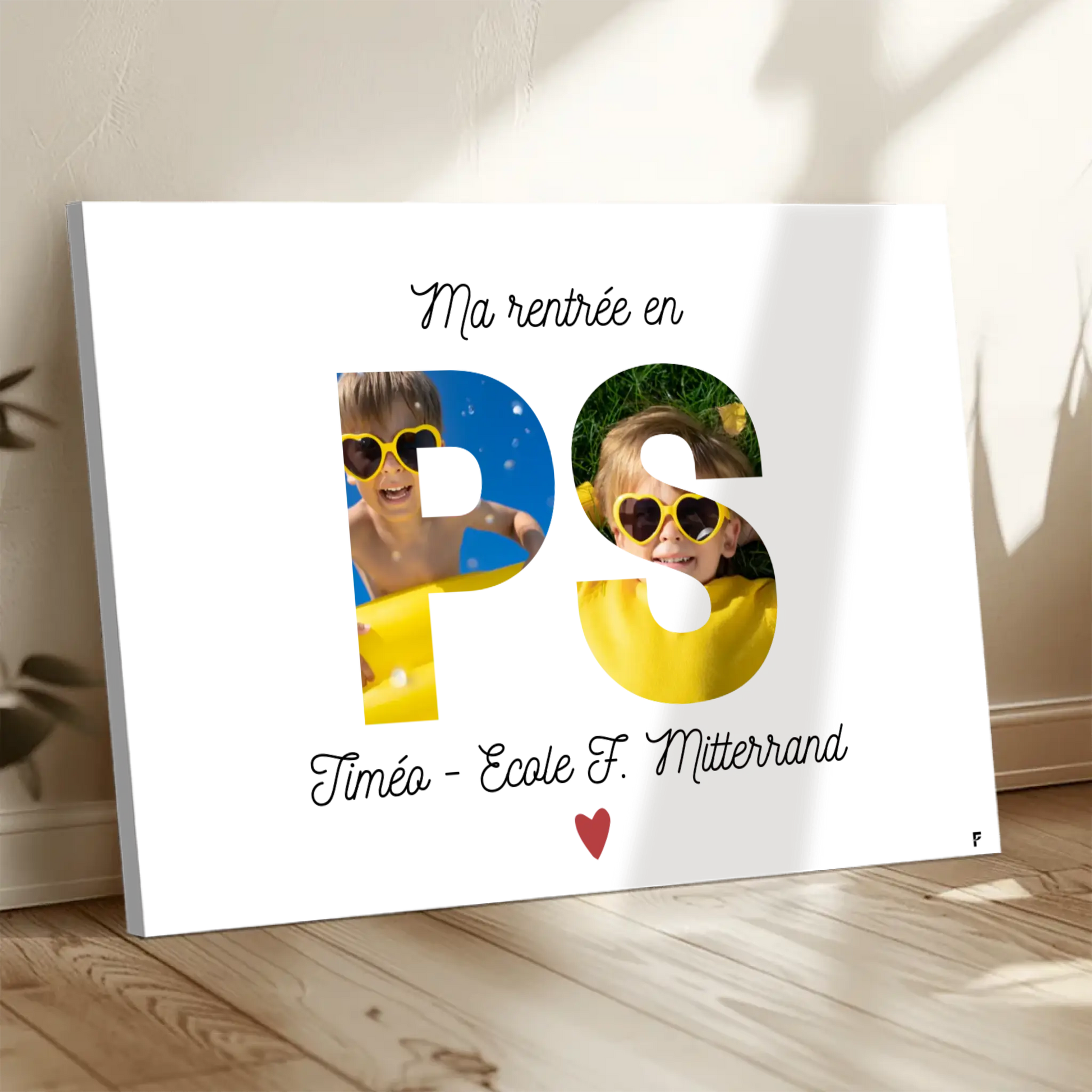 Affiche Ma rentrée en Petite Section personnalisée FLTM