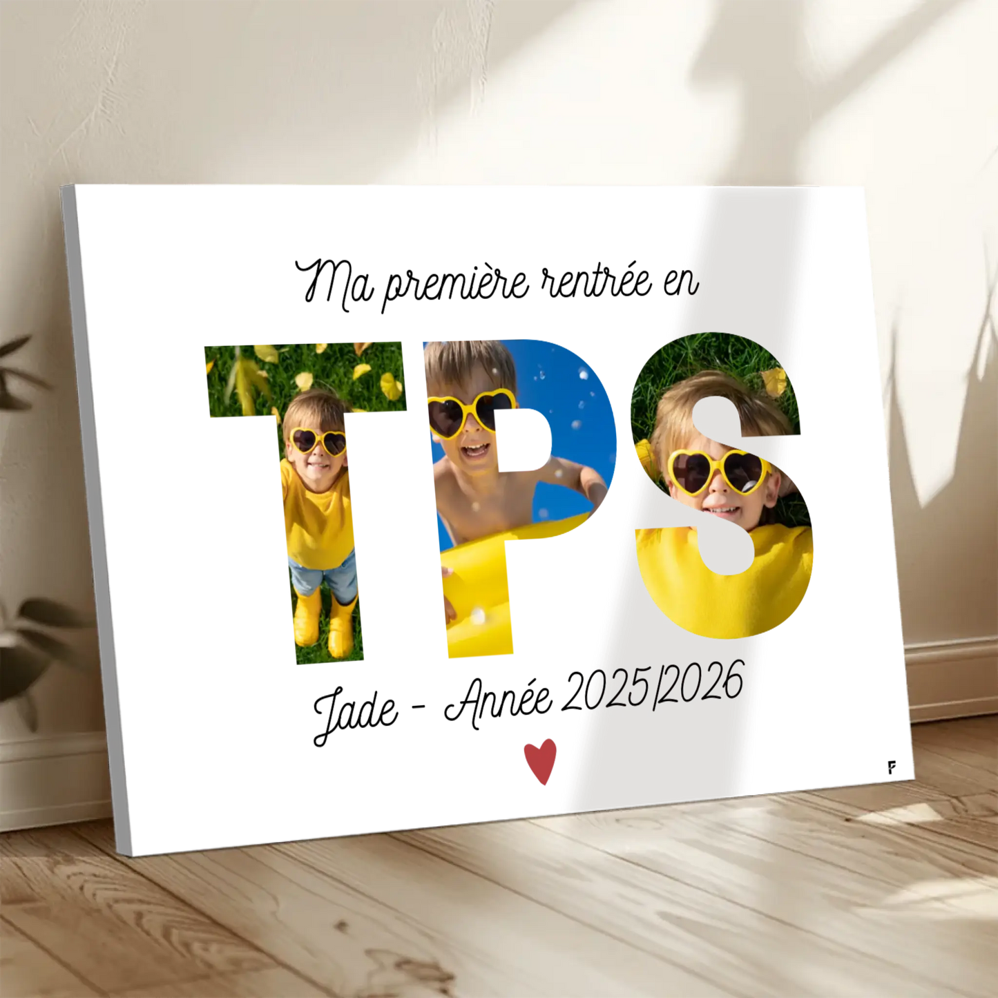 Affiche Ma rentrée en Toute Petite Section personnalisée FLTM