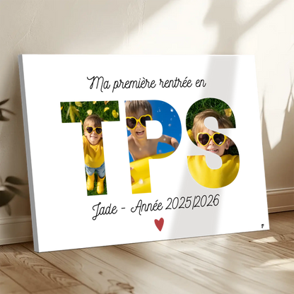 Affiche Ma rentrée en Toute Petite Section personnalisée FLTM