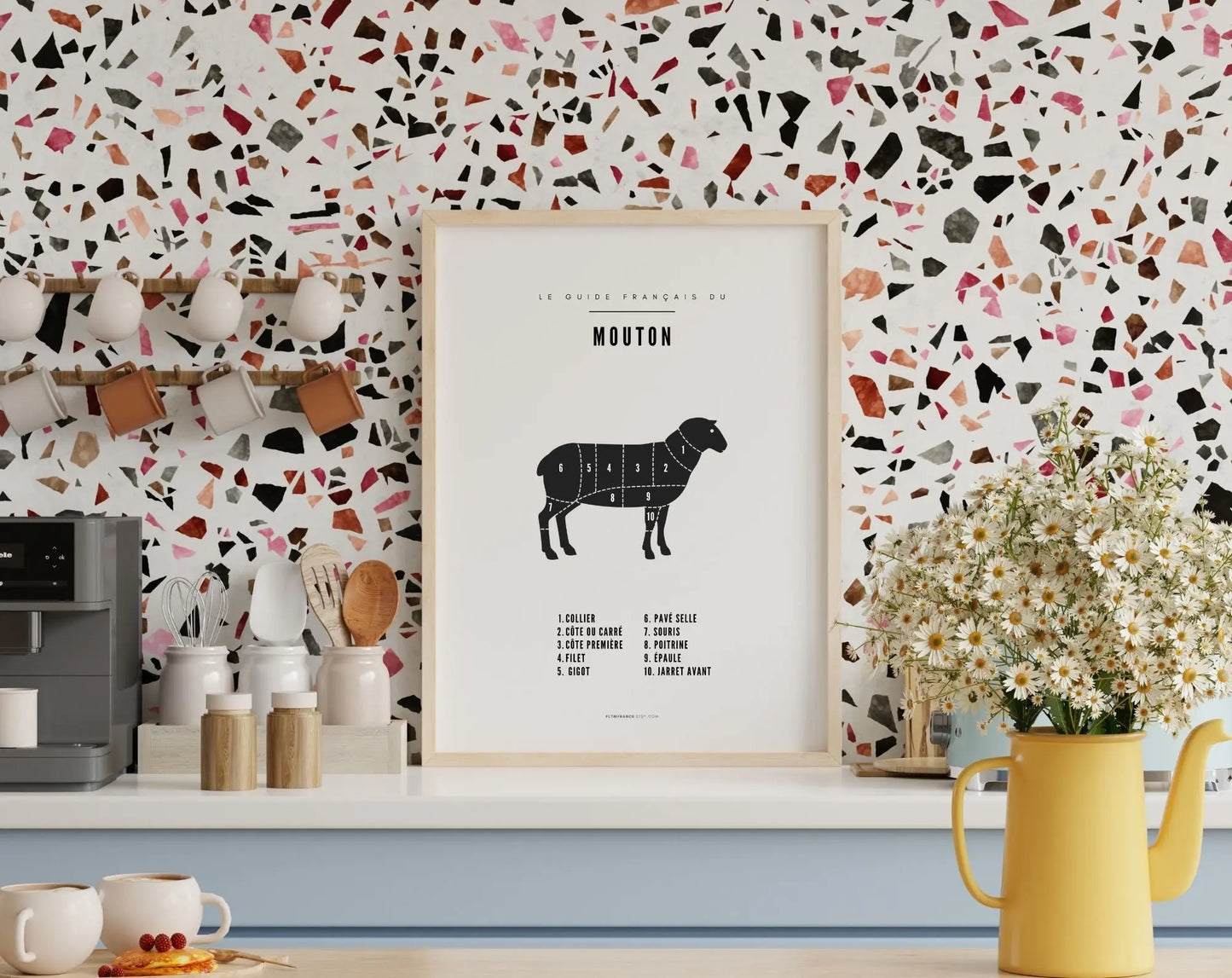 Affiche Mouton - Affiche de boucherie FLTMfrance