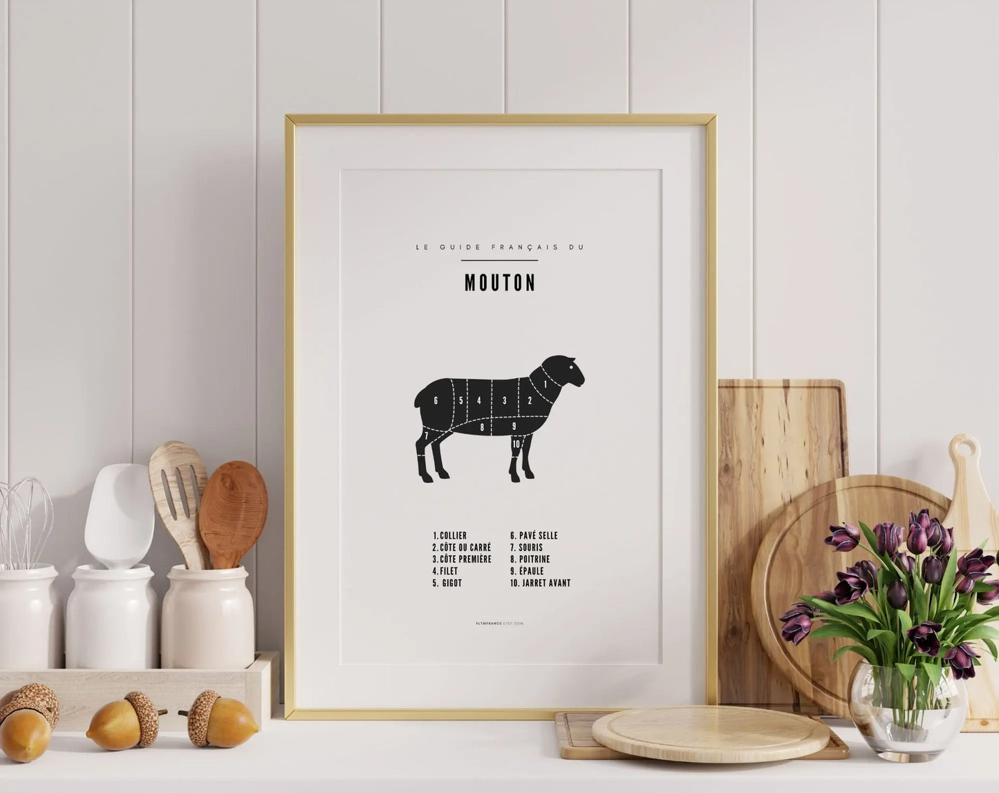 Affiche Mouton - Affiche de boucherie FLTMfrance