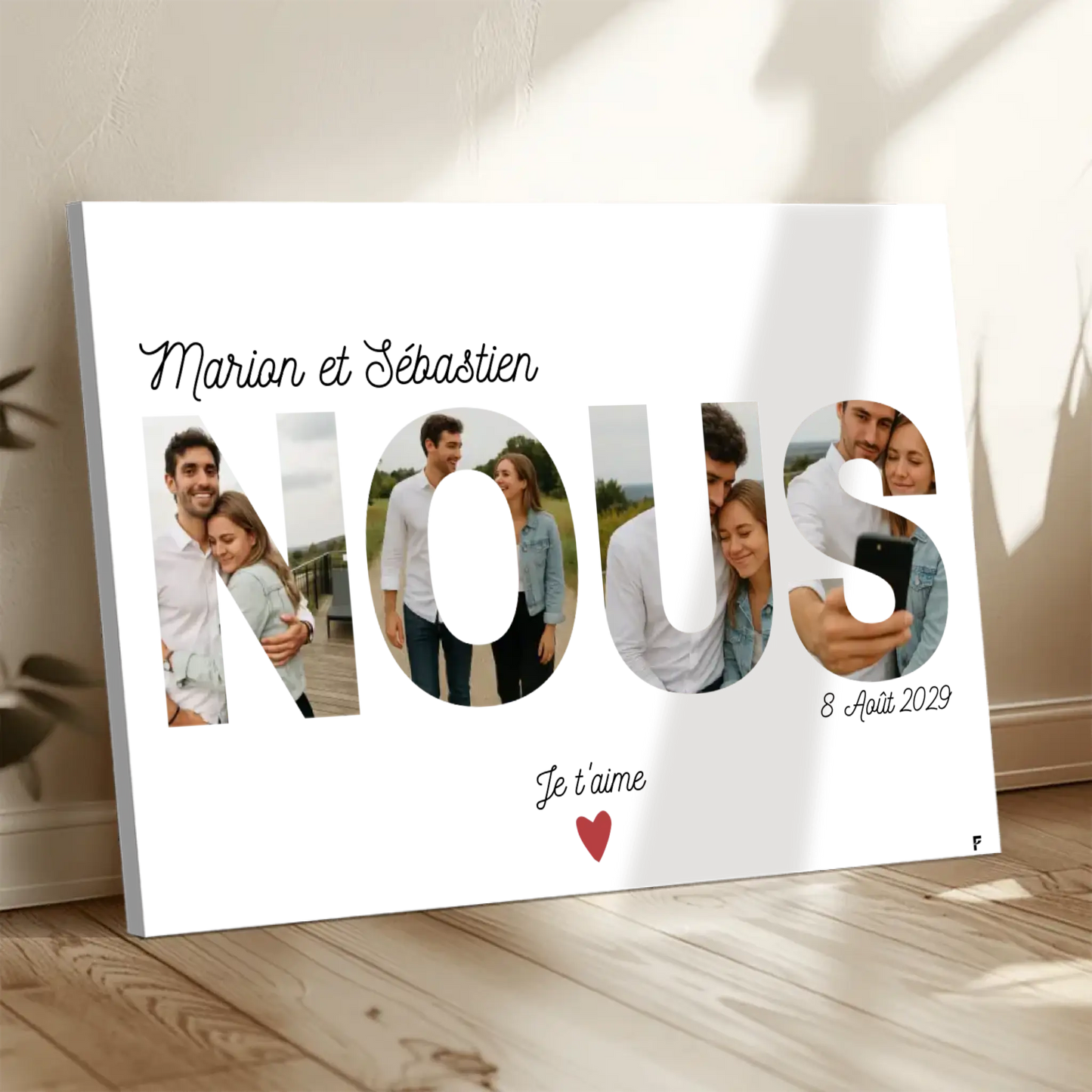 Affiche NOUS personnalisée avec photos FLTM