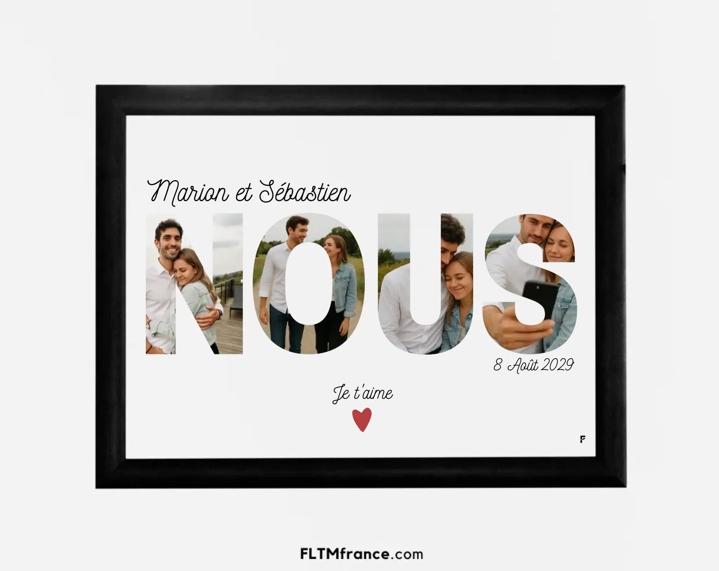 Affiche NOUS personnalisée avec photos FLTM