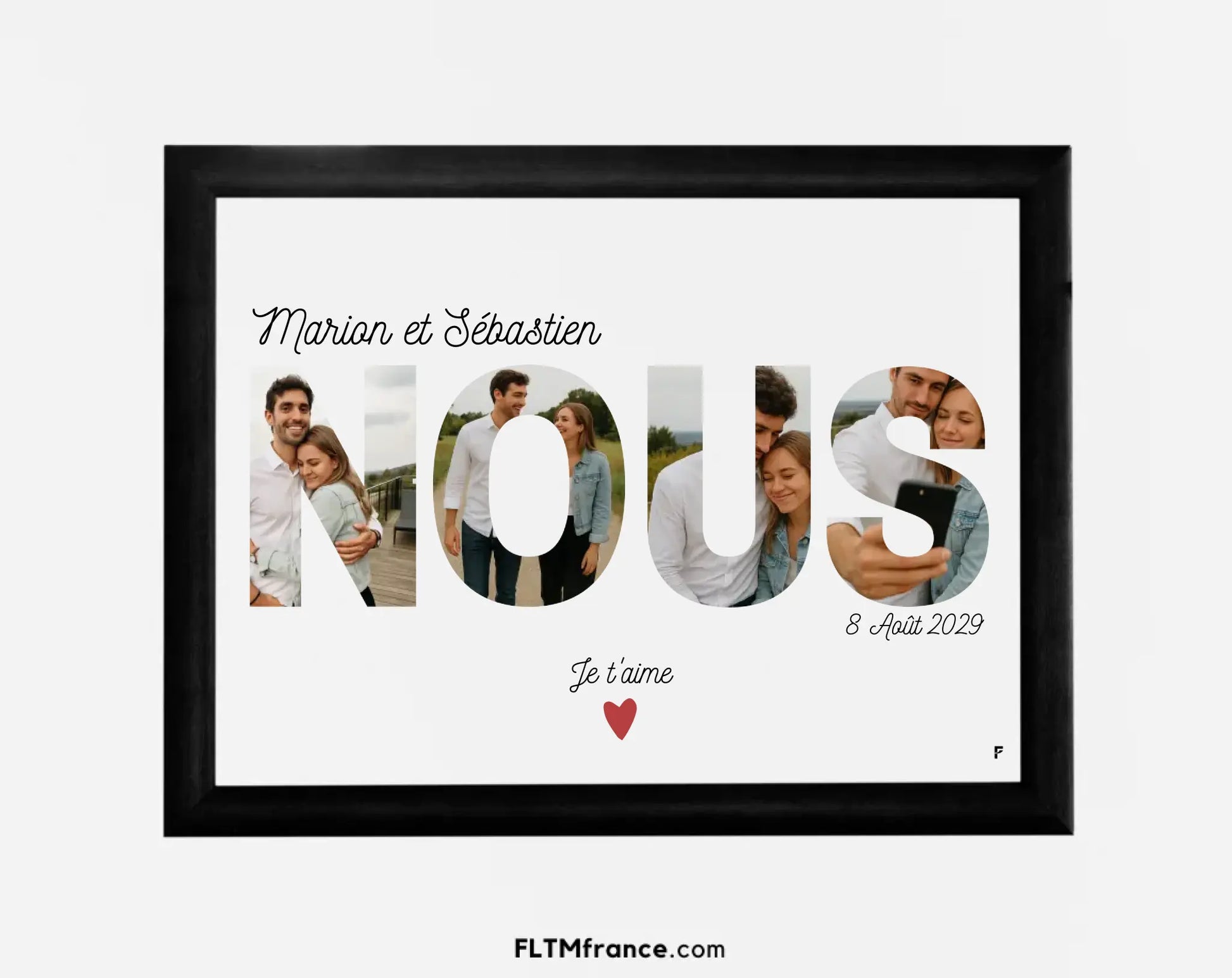 Affiche NOUS personnalisée avec photos FLTM