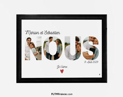 Affiche NOUS personnalisée avec photos FLTM