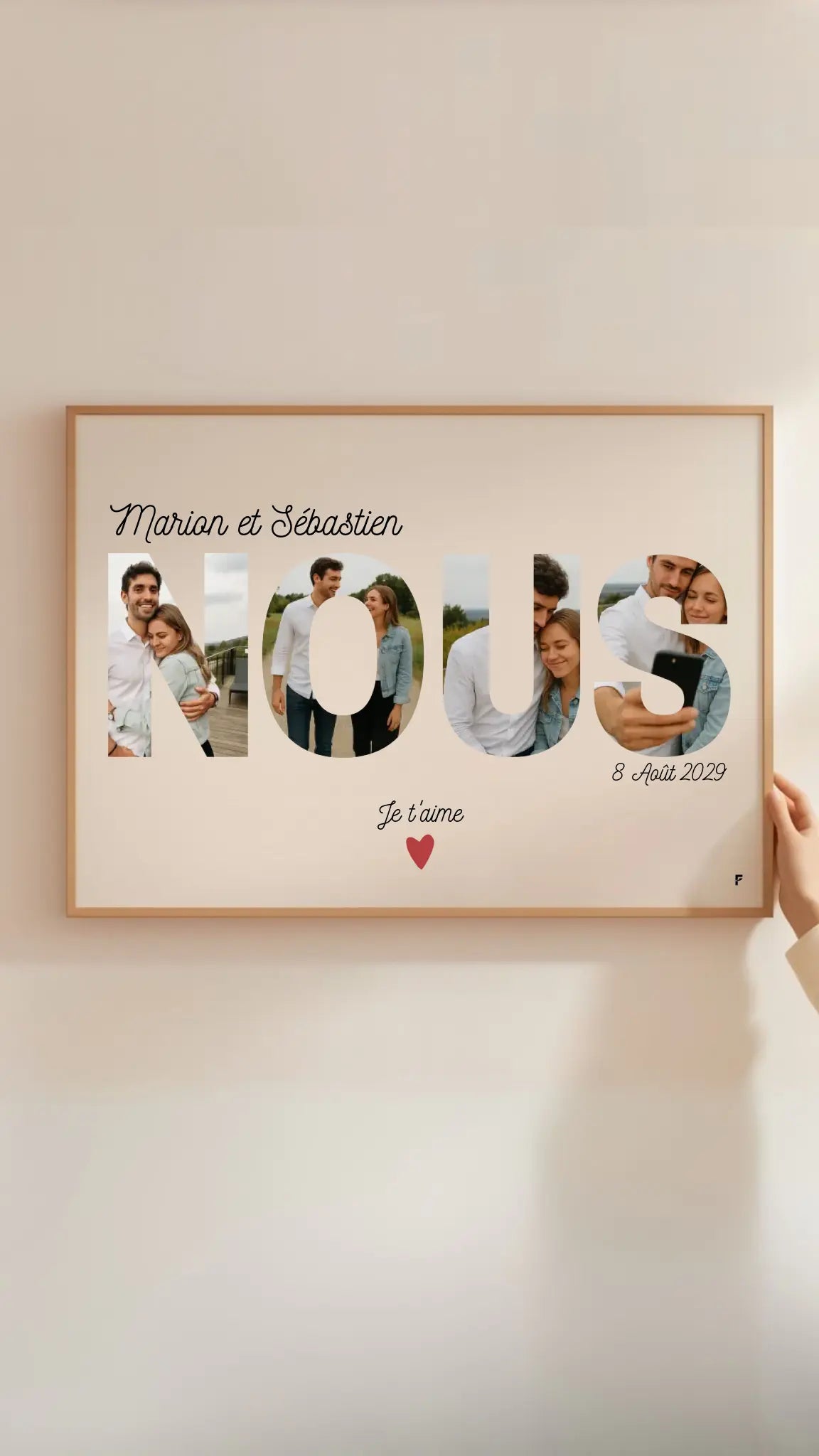 Affiche NOUS personnalisée avec photos FLTM
