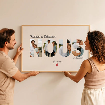 Affiche NOUS personnalisée avec photos FLTM