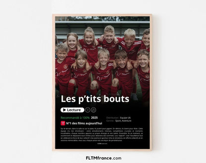 Affiche Netflix Equipe de foot personnalisée FLTMfrance