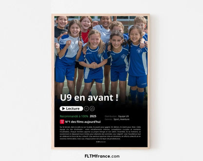 Affiche Netflix Equipe de handball personnalisée FLTMfrance