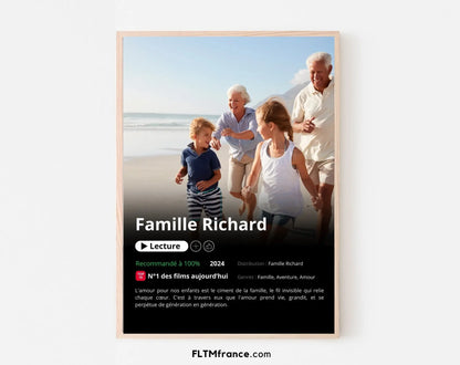 Affiche Netflix Grands-parents personnalisée FLTMfrance