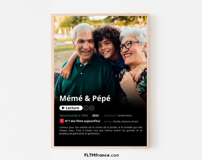 Affiche Netflix Grands-parents personnalisée FLTMfrance