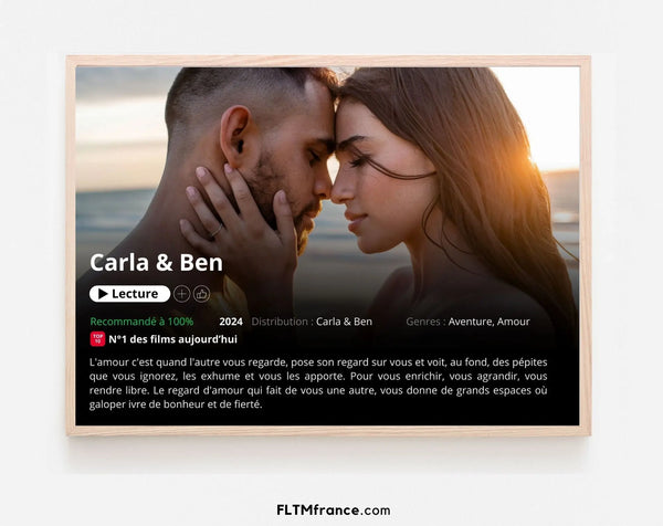 Affiche Netflix Horizontal - Affiche personnalisée