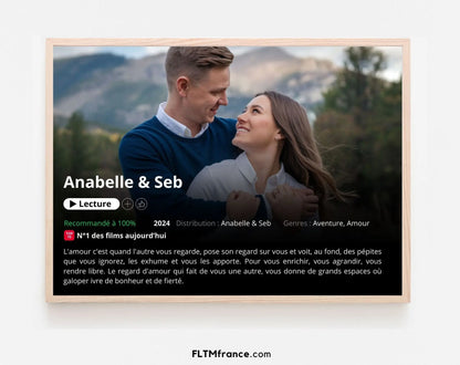 Affiche Netflix Horizontal - Affiche personnalisée FLTMfrance