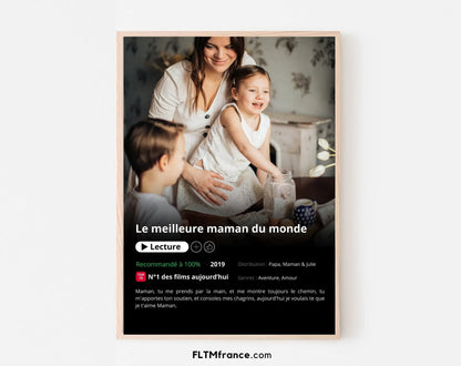 Affiche Netflix Maman personnalisée FLTMfrance