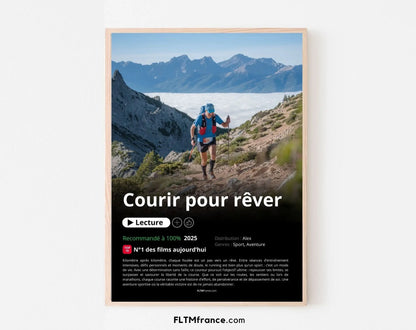 Affiche Netflix Running course à pied personnalisée FLTMfrance