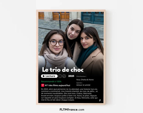 Affiche Netflix amitié personnalisée