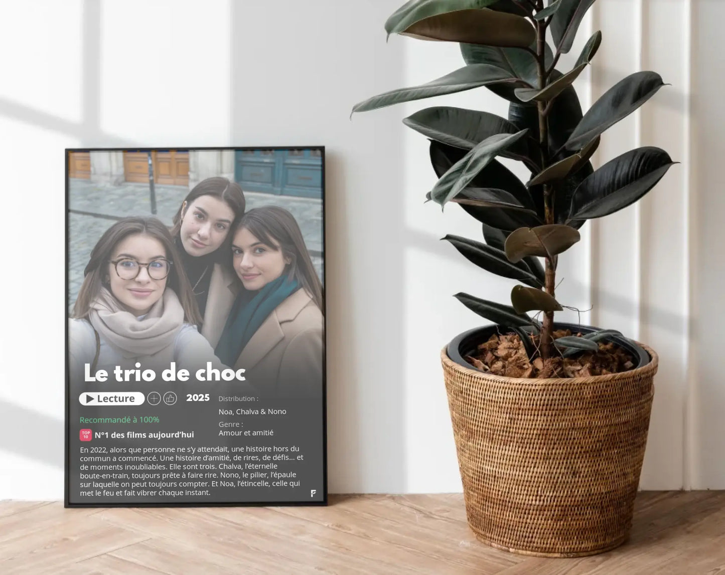 Affiche Netflix amitié personnalisée FLTMfrance