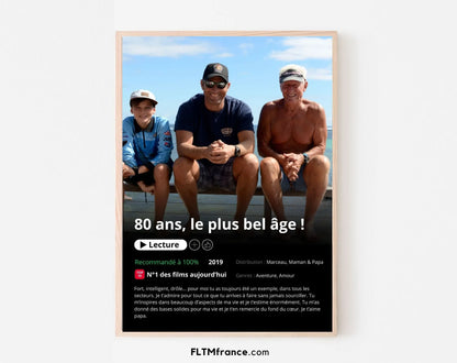 Affiche Netflix anniversaire personnalisée FLTMfrance