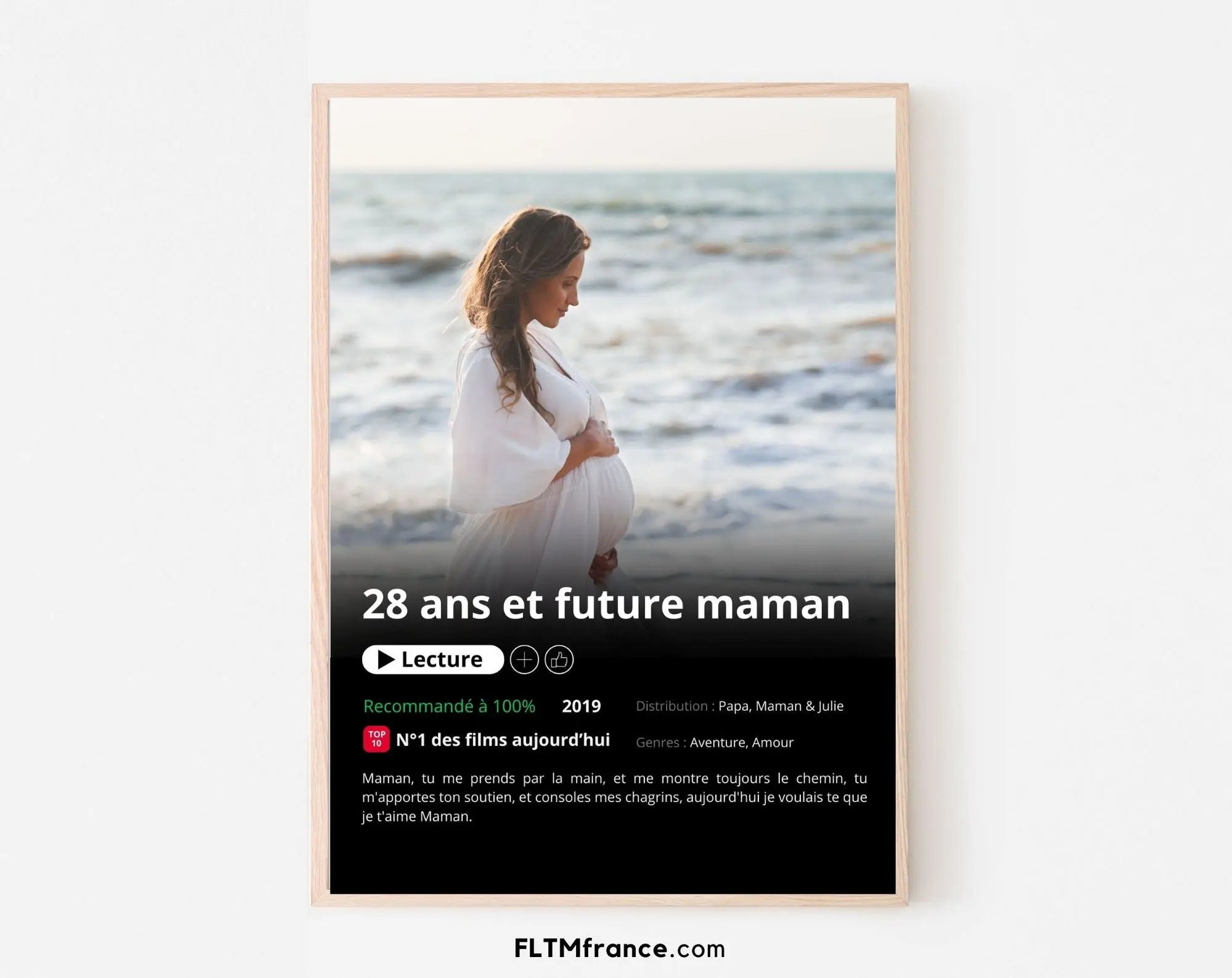 Affiche Netflix anniversaire personnalisée FLTMfrance