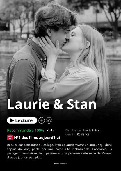 Affiche Netflix couple personnalisée FLTMfrance