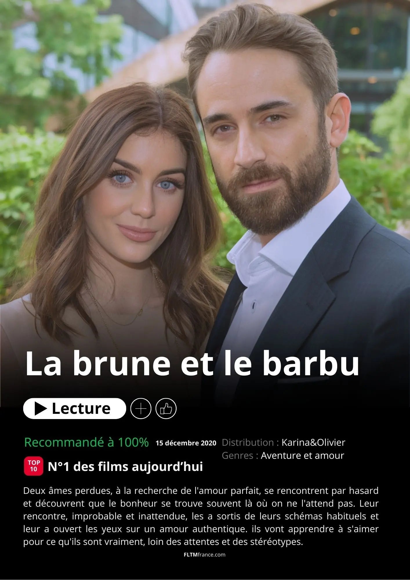 Affiche Netflix couple personnalisée FLTMfrance