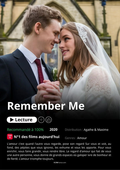 Affiche Netflix couple personnalisée FLTMfrance