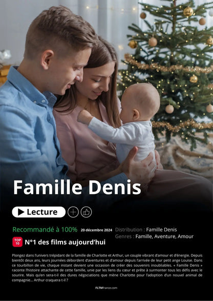 Affiche Netflix famille personnalisée FLTMfrance