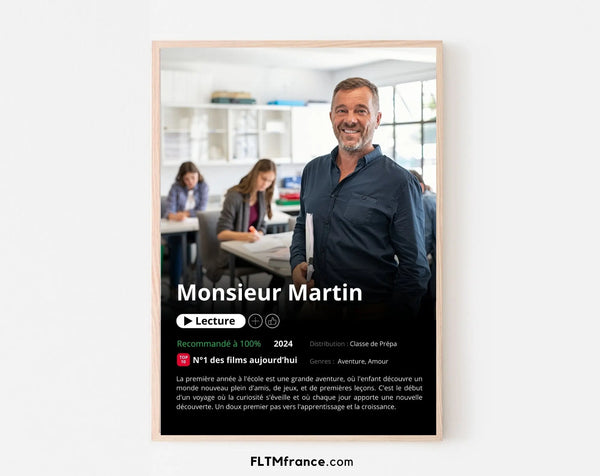 Affiche Netflix maître personnalisée