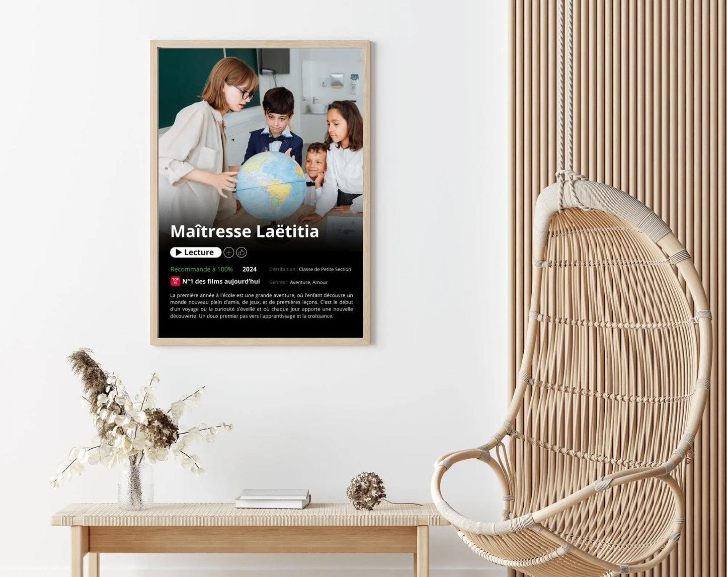 Affiche Netflix maître personnalisée FLTMfrance