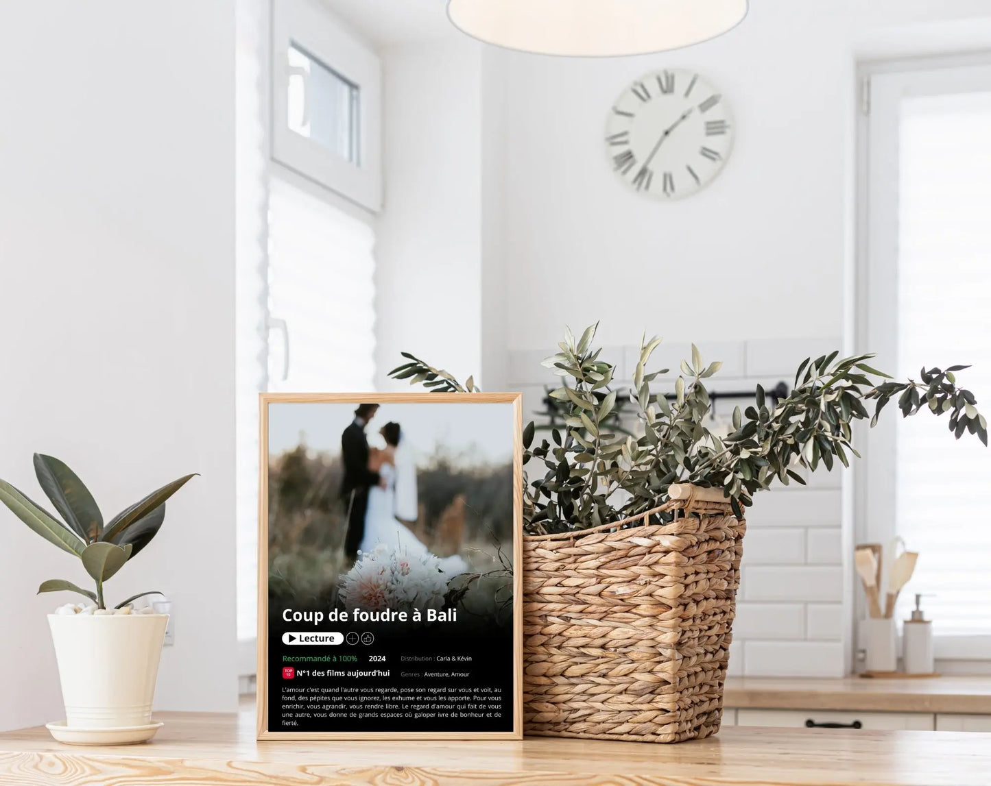 Affiche Netflix mariage personnalisée FLTMfrance