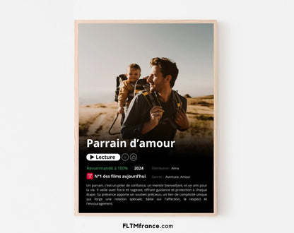 Affiche Netflix parrain personnalisée FLTMfrance