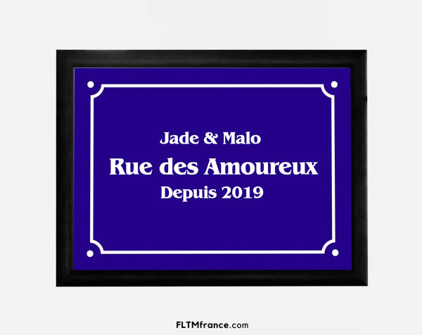 Affiche Plaque de rue personnalisée