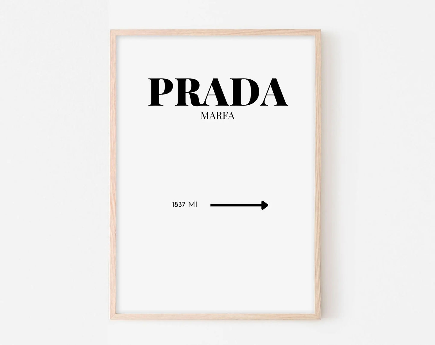 Affiche Prada Marfa - Affiche de mode FLTMfrance