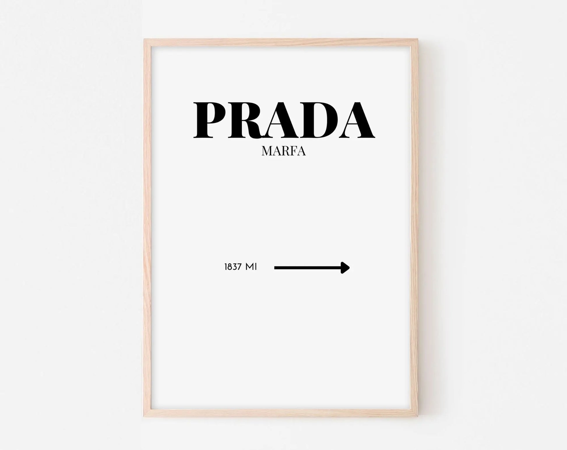 Affiche Prada Marfa - Affiche de mode FLTMfrance