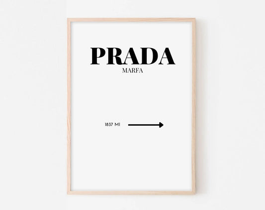 Affiche Prada Marfa - Affiche de mode FLTMfrance