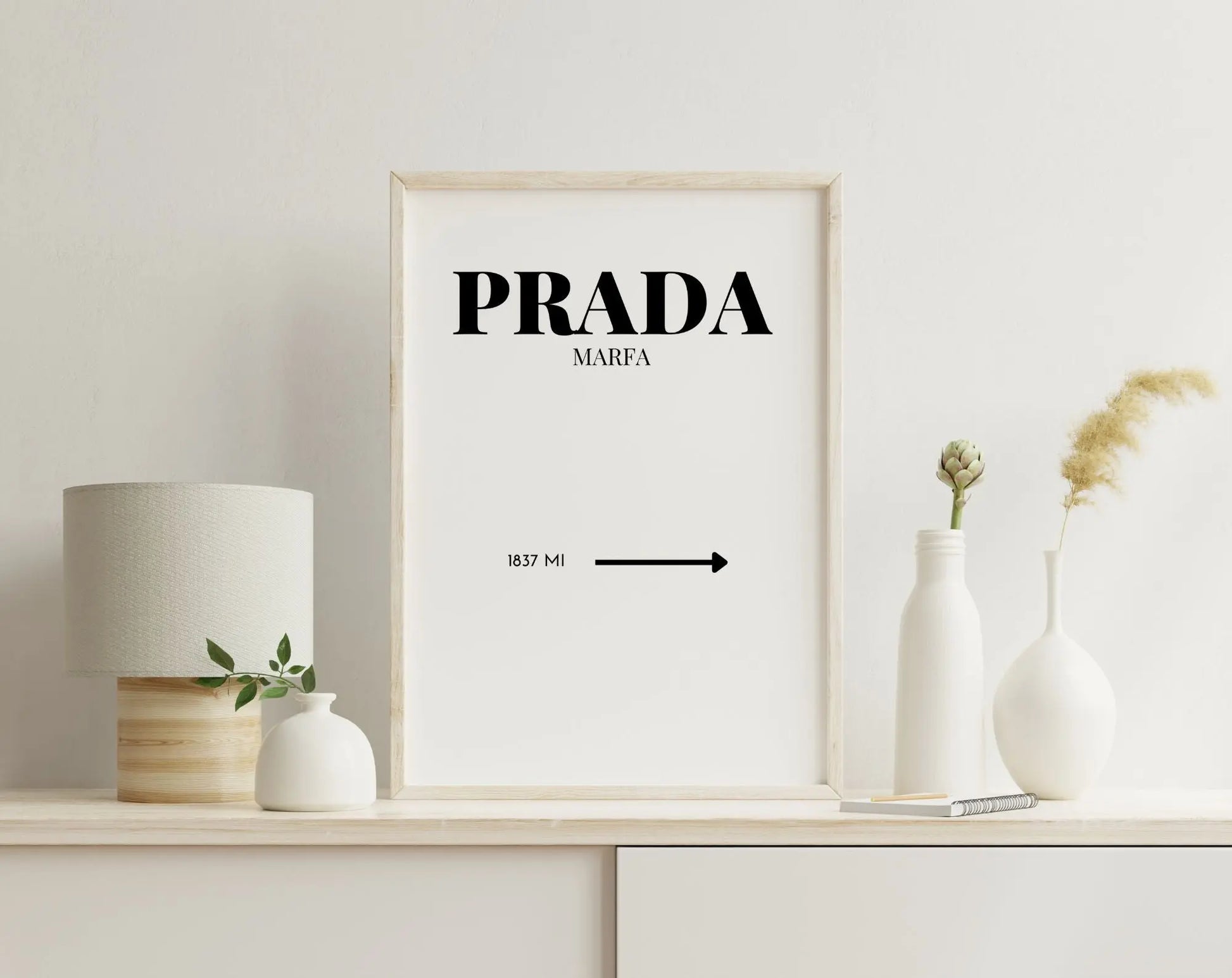 Affiche Prada Marfa - Affiche de mode FLTMfrance